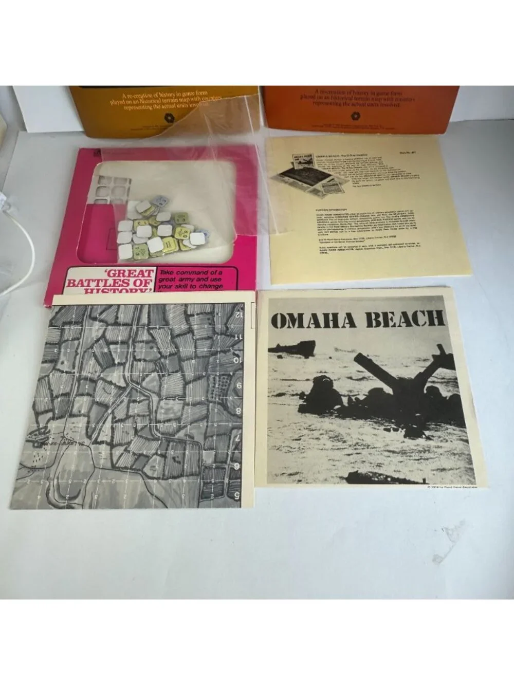 Lot of 3 SPI Historical War Games: Bastogne Cauldron & Omaha Beach
